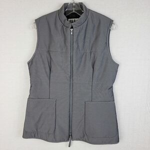 Marty Samuels Australia Quilted Vest Full Zip Pockets Minimalist size M